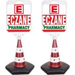 MFK Eczane Pharmacy Temalı Reklam ve Uyarı Dubası 2'li