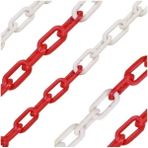 MFK Kırmızı-Beyaz Plastik Zincir 8 mm (10 Metre)