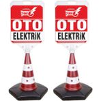 MFK Oto Elektrik Temalı Reklam ve Uyarı Dubası 2'li