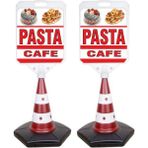 MFK Pasta Cafe Temalı Reklam ve Uyarı Dubası 2'li