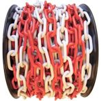 MFK Plastik MFK6668 8 mm Kırmızı Beyaz Plastik Zincir - 1 m
