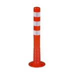 MFK Plastik Trafik Delinatör 75 Cm-5 Adet Plastik Kırmızı Otopark Yol Duba Ucuz Koni (505*355*805)