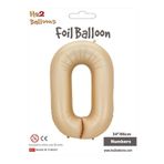 MFM 0 Yaş Rakam Karamel Folyo Balon 86 Cm