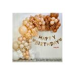 MFM Ayıcık Model Happy Birthday Eva Zincir Balon Seti
