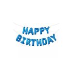 MFM Happy Birthday Koyu Mavi Folyo Balon Seti