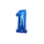 MFM Koyu Mavi 1 Yaş Folyo Balon 100 Cm