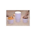 MFM Makaron Mor Lila Muffin Cupcake Kek Kalıbı 25 Adet