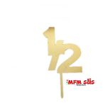 Mfm Parti 1/2 Gold Pasta Üstü Pleksi Aynalı Yazı