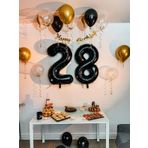 Mfm Parti 28 Yaş Siyah Folyo Balon Seti