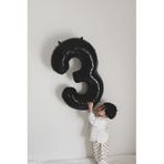 MFM Parti 3 Yaş Rakam Siyah Folyo Balon
