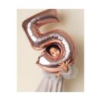 MFM Parti 5 Yaş Rakam Rose Folyo Balon