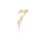 MFM Parti 7 Rakam Pasta Üstü Pleksi Gold 7 cm