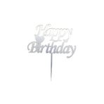 MFM Parti Happy Birthday Aynalı Pleksi Yazı 17cm