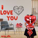 Mfm parti I love you sevgililer günü aşk sürpriz seti