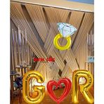 MFM Parti-Mfm Parti Söz Nişan Gold Folyo Balon Kutlama Seti