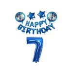 MFM Sonic 7 Yaş Happy Birthday Lüx Folyo Balon Seti 100 Cm