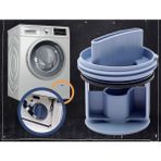 MFS Bosch Uyumlu Çamaşır Makinesi Seri 4 / Seri 6 - Siemens İsensoric iQ300 Pompa Filtre Kapağı