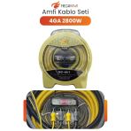Mg-4Kıt Amfi Kablo Seti 4Ga 2800W Oto Ses Sistemi Tesisat Kiti Komple Set
