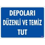 Mg Depolama Uyarı Levhası 25X35 KOD:607 - 10