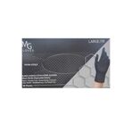 Mg Gloves Elmas Dokulu Siyah Nitril Eldiven Large (9) 50 Adet