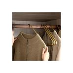 MG HOME 12 Adet Üçgen Gold Yeni Stil Askı Elbise Askısı Kıyafet Askısı Metal Modern Askı Pantolon Askılık