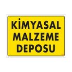 Mg Kimyasal Malzeme Deposu Uyarı Levhası 25X35 Kod: 792 - 10