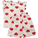 MG Mini Giyim Çocuk Pijama Takımı - Rahat ve Şık Uyku Saatleri Için! - Kırmızı - 2 Yaş