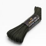 MG ROPES Bileklik ve Outdoor Polyester Paracord İp 4 mm 660 Lb 30 Metre Haki Siyah Desen (10 Çekirdek)