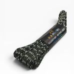 MG ROPES Bileklik ve Outdoor Polyester Paracord İp 4 mm 660 Lb 30 Metre Haki Siyah Kamuflaj (10 Çekirdek)