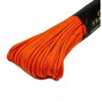 MG ROPES Bileklik ve Outdoor Polyester Paracord İp 4 mm 660 Lb 30 Metre Turuncu Siyah (10 Çekirdek)
