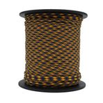 Mg Ropes Bileklik,Outdoor 4 mm Paracord İp No:110 100 Metre Hardal Mavi Desenli