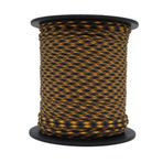 Mg Ropes Bileklik,Outdoor 4 mm Paracord İp No:110 30 Metre Hardal Mavi Desenli