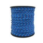 Mg Ropes Bileklik,Outdoor 4 mm Paracord İp No:64 10 Metre Mavi Beyaz Desenli