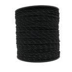 Mg Ropes Bileklik,Outdoor 4 mm Reflektörlü Paracord İp No:47 100 Metre Siyah