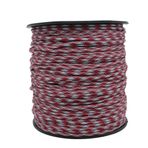 Mg Ropes Bileklik,Outdoor ve Hobi Paracord İp 4 mm No:45 30 Metre Bordo Gri Desen