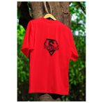 MG SUPER DAD BASKILI ERKEK BİSİKLET YAKA PAMUKLU OVERSIZE KALIP KISA KOLLU T-SHIRT