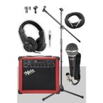 MGA-25RD-PAK Elektro Gitar Amfisi Watt USB Bluetooth Şarjlı (Amfi Mikrofon Stand Kulaklık Kablo)