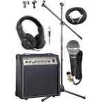 MGA-30BK-PAK Elektro Gitar Amfisi Seti 30 Watt Gain Özellikli (Amfi Mikrofon Stand Kulaklık