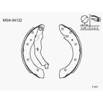 MGA 54122 KAMPANA BALATA MEGANE I 96-03 LAGUNA I 93-02 SCENIC I 9