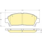 MGA 55265 Fren Balatası Ön Avensis 99-03 Carına 92- Mr2 89-