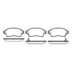 MGA 55271 Fren Balatası Ön Corolla Uyumlu 95-02 Ae101 Ae111 Enjeksıyonlu Rav4 94-00