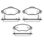 MGA 55287 Fren Balatası Ön Yaris 03-10 1.5 Vvtı 1.4 D4D Küpelı Tıp