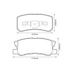 Mga 55299 Fren Balatası Arka 4007 07- 4008 12- / C-Crosser 07- / Asx 10- Grandıs 04- Outlander 07- P