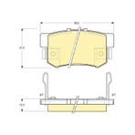 MGA 55307 Fren Balatası Arka Civic 95-01 Accord 90-98 Jazz 02-08 Legend 91-96 Shuttle 94- / 600 93-