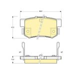 MGA 55324 Fren Balatası Arka Civic 07-11 Accord 90-93 Prelude 96- S2000 99- Shuttle 94- Stream 00- / 600 93- / Zr 01-