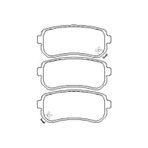 MGA 55386 Fren Balatası Arka Accent Era 07-11 İ30 07- İx35 09- / Ceed 07- Picanto 11- Rio II 05- Sportage 04-