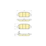 Mga 55416 Fren Balatasi Arka Koleos 08- / Tiida 07- Qashqai 07-11 539972986