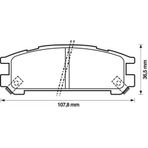 MGA 55424 Fren Balatası Arka Svx 92-97 Impreza 92-00 4Wd Legacy 89-98