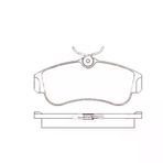 MGA 55474 Fren Balatası Ön Primera P11 96-02 Almera 00- Altı Oval Tıp