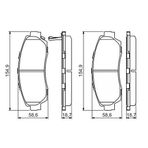 MGA 55559 Fren Balatası Ön Cr-V 06-12 Dizel